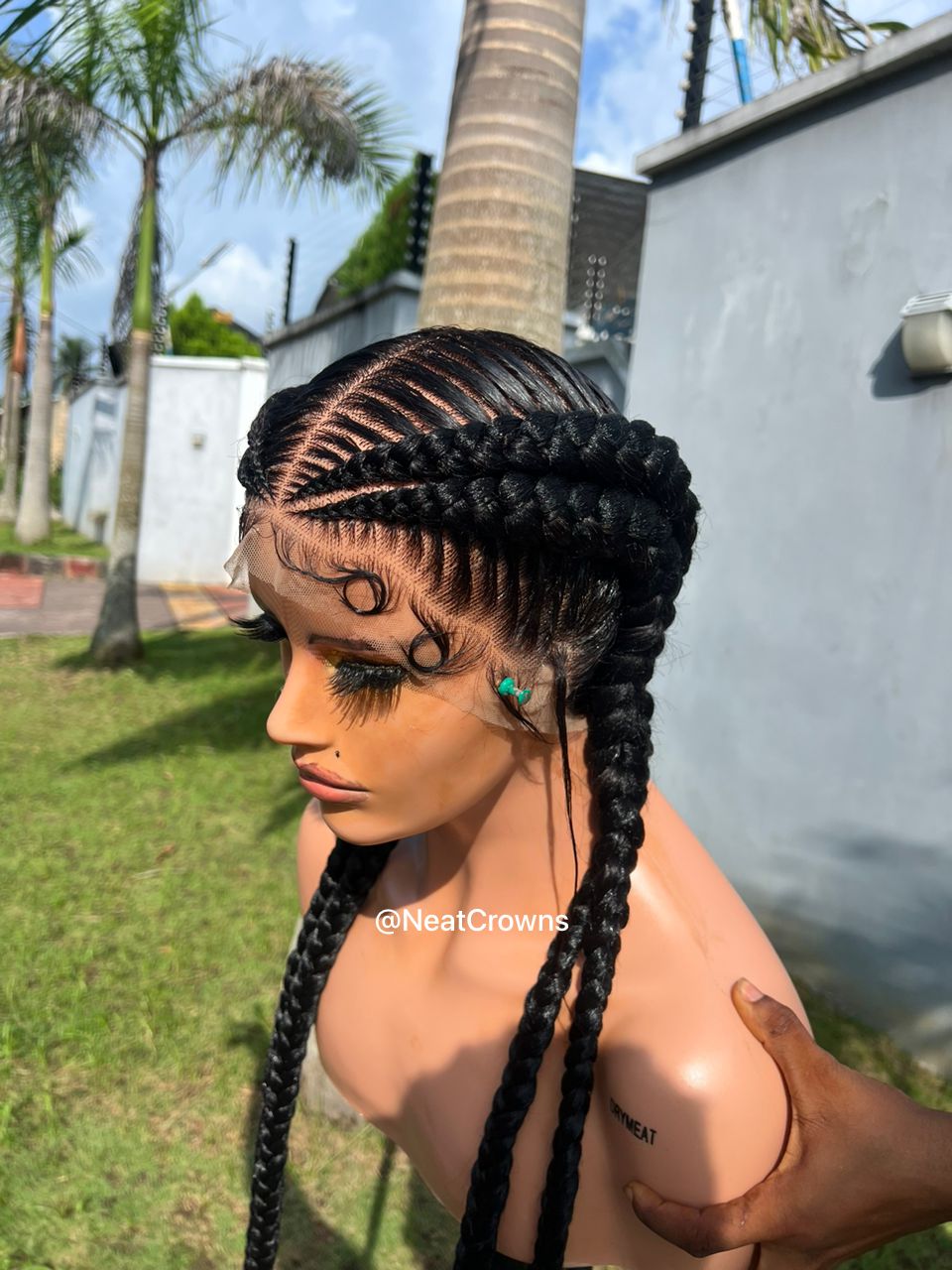 Double Dutch pigtail braids
