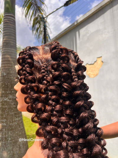 Chocolate bar Butterfly braids wig