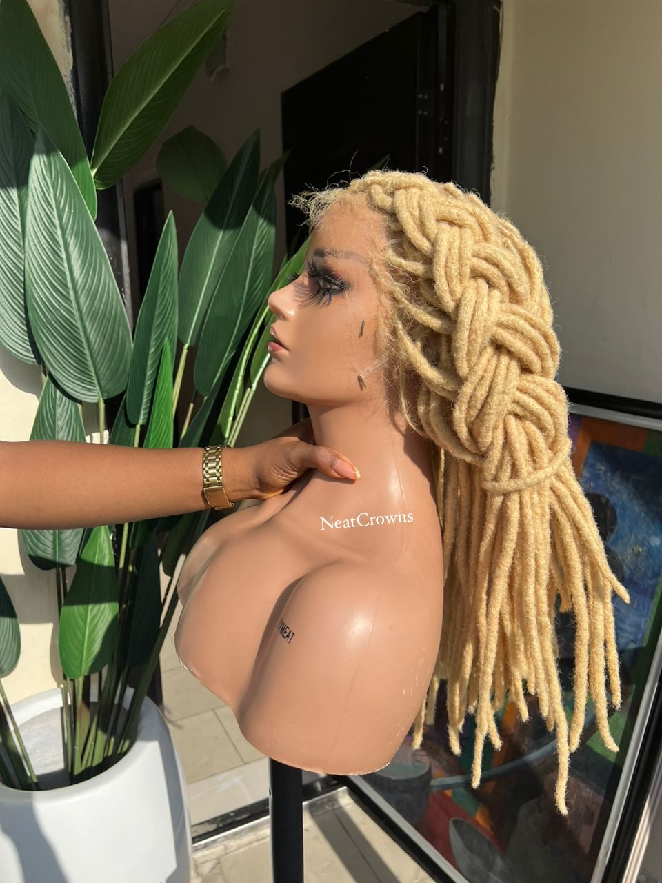 Human hair dreadlock wig hotsell