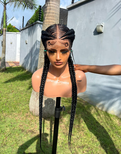 Double Dutch pigtail braids