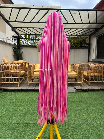 The PINKS Micro braids wig