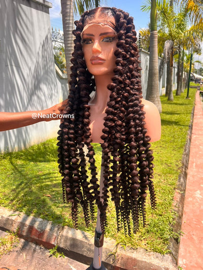 Chocolate bar Butterfly braids wig