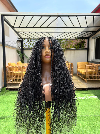 22” Bohemian braided wig