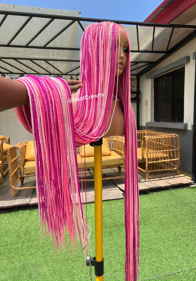 The PINKS Micro braids wig