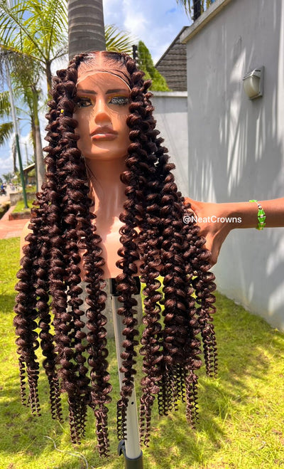 Chocolate bar Butterfly braids wig