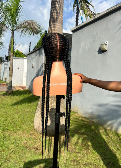 Double Dutch pigtail braids