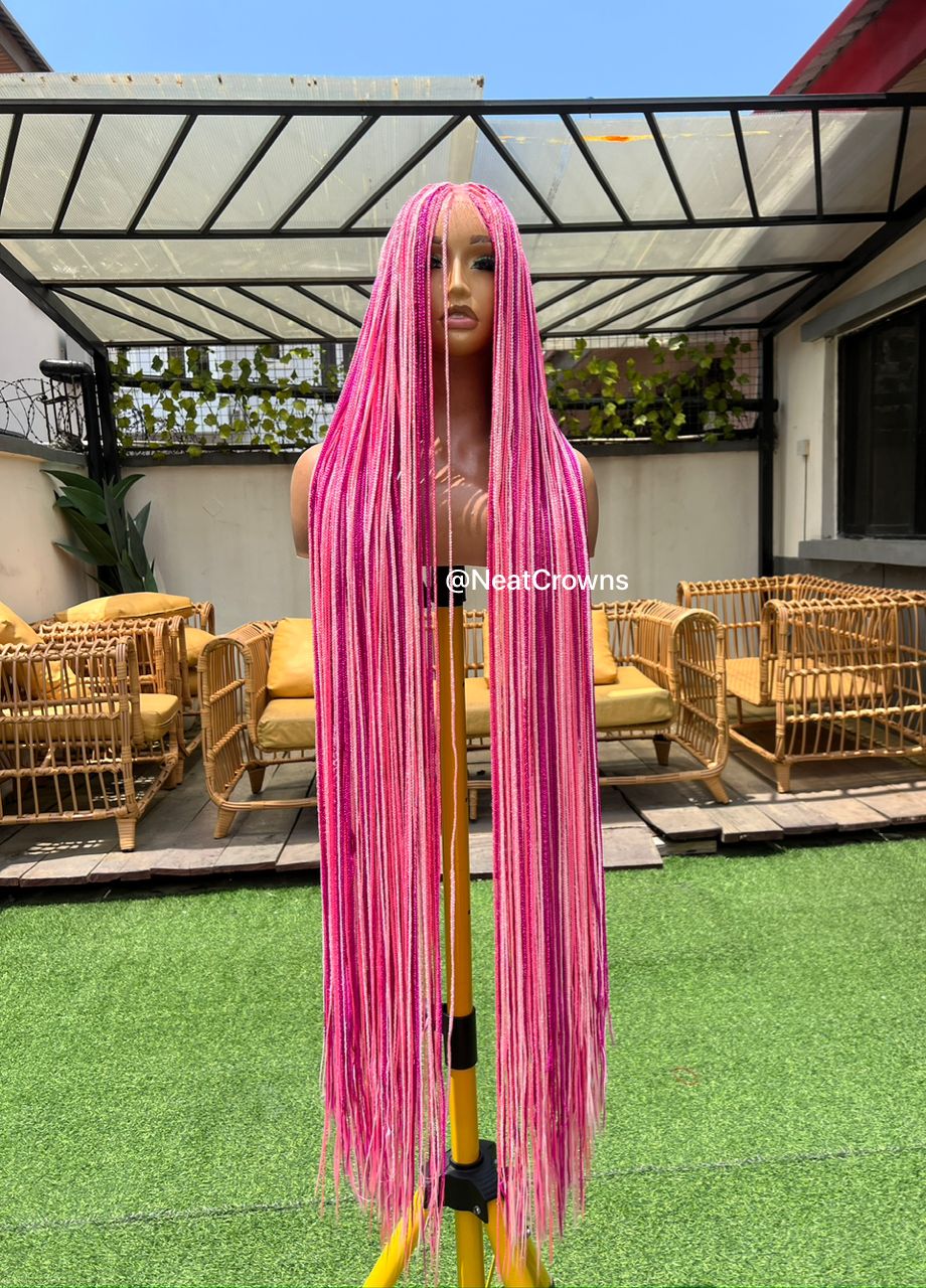 The PINKS Micro braids wig