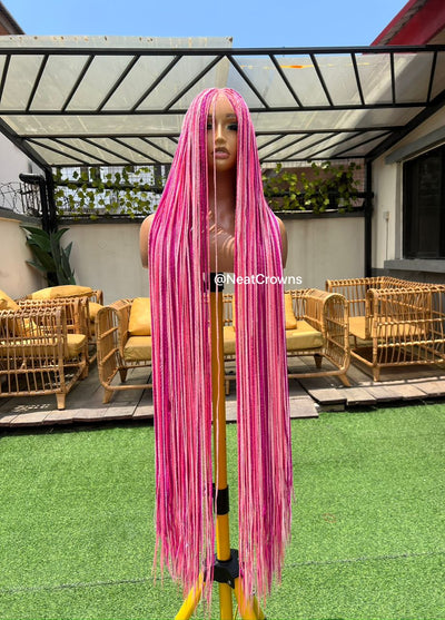 The PINKS Micro braids wig