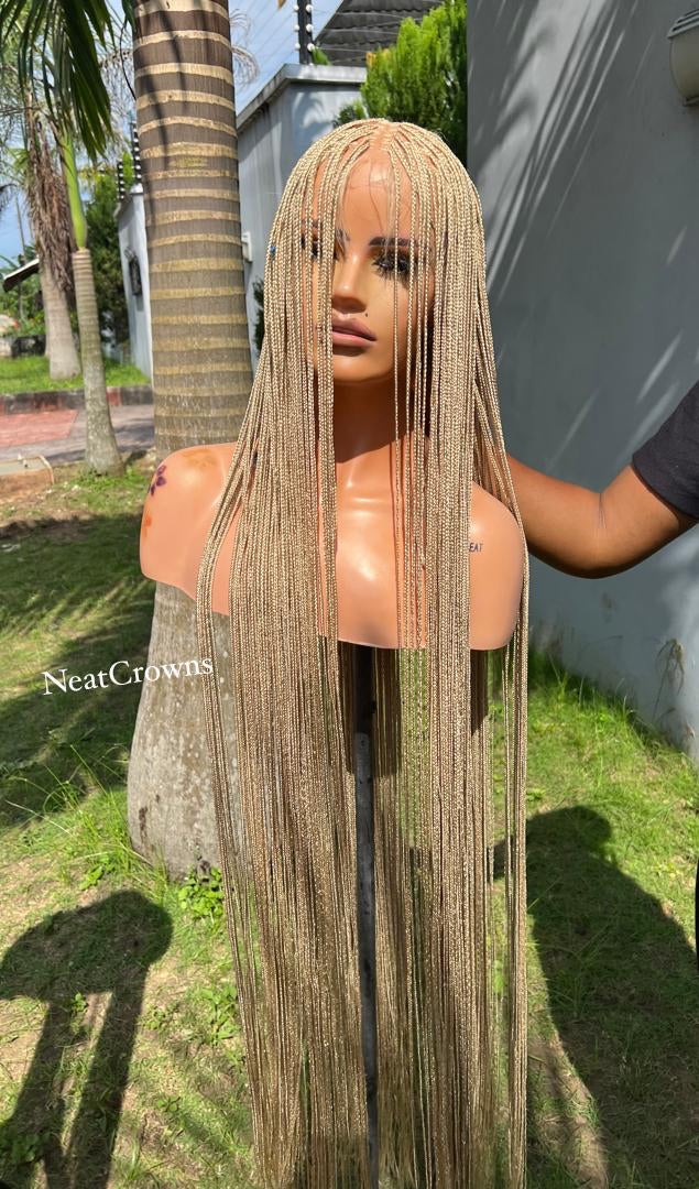 50 inches micro Knotless HD full lace wig