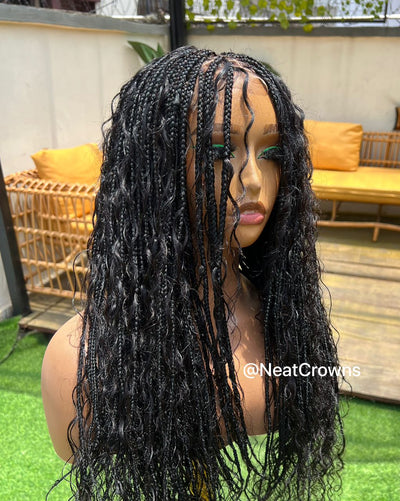 22” Bohemian braided wig