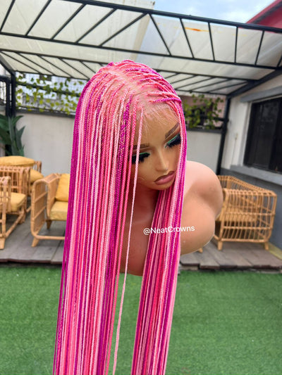 The PINKS Micro braids wig