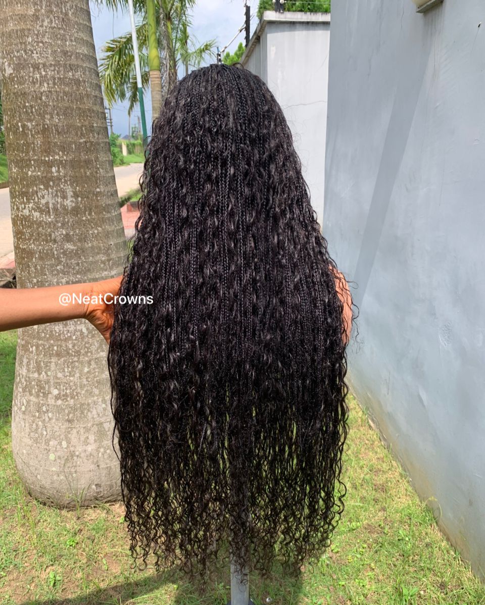 Goddess cornrow braids wig