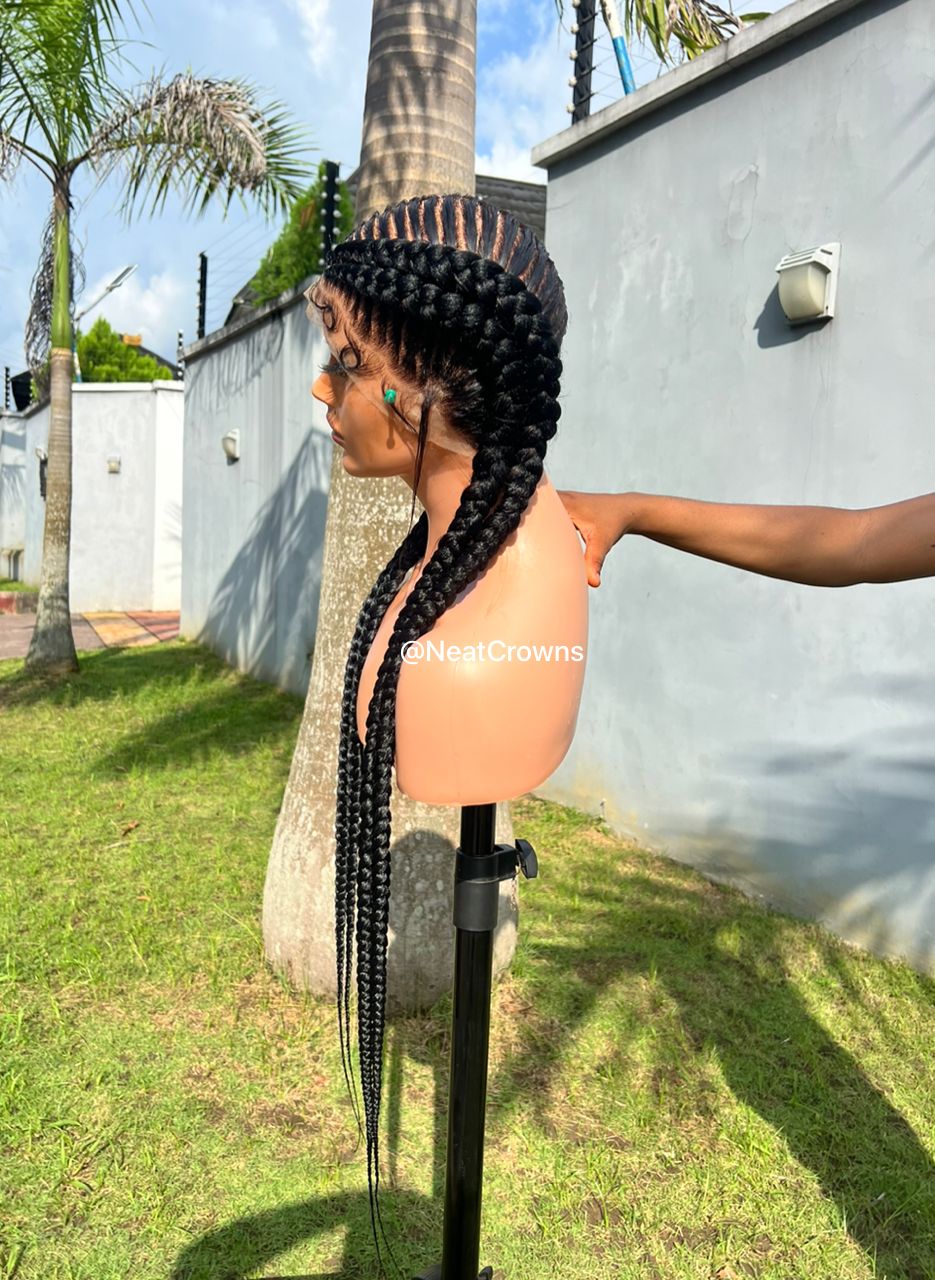 Double Dutch pigtail braids