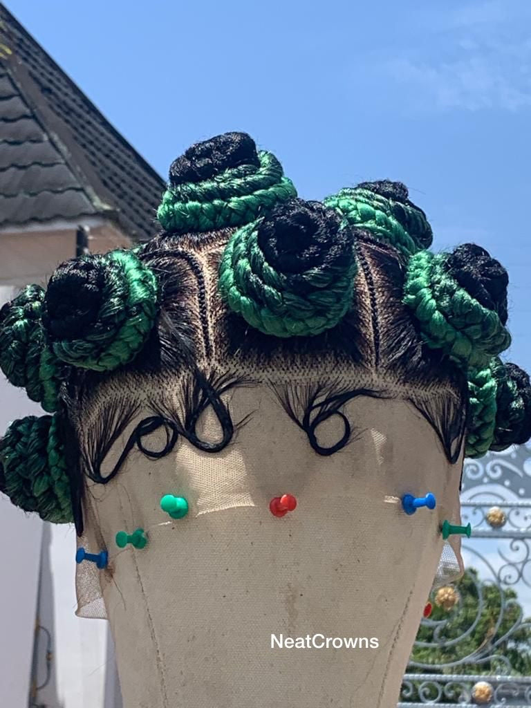 Bantu knots wig