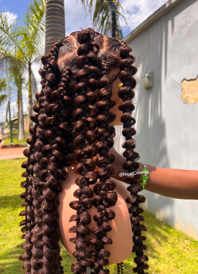 Chocolate bar Butterfly braids wig