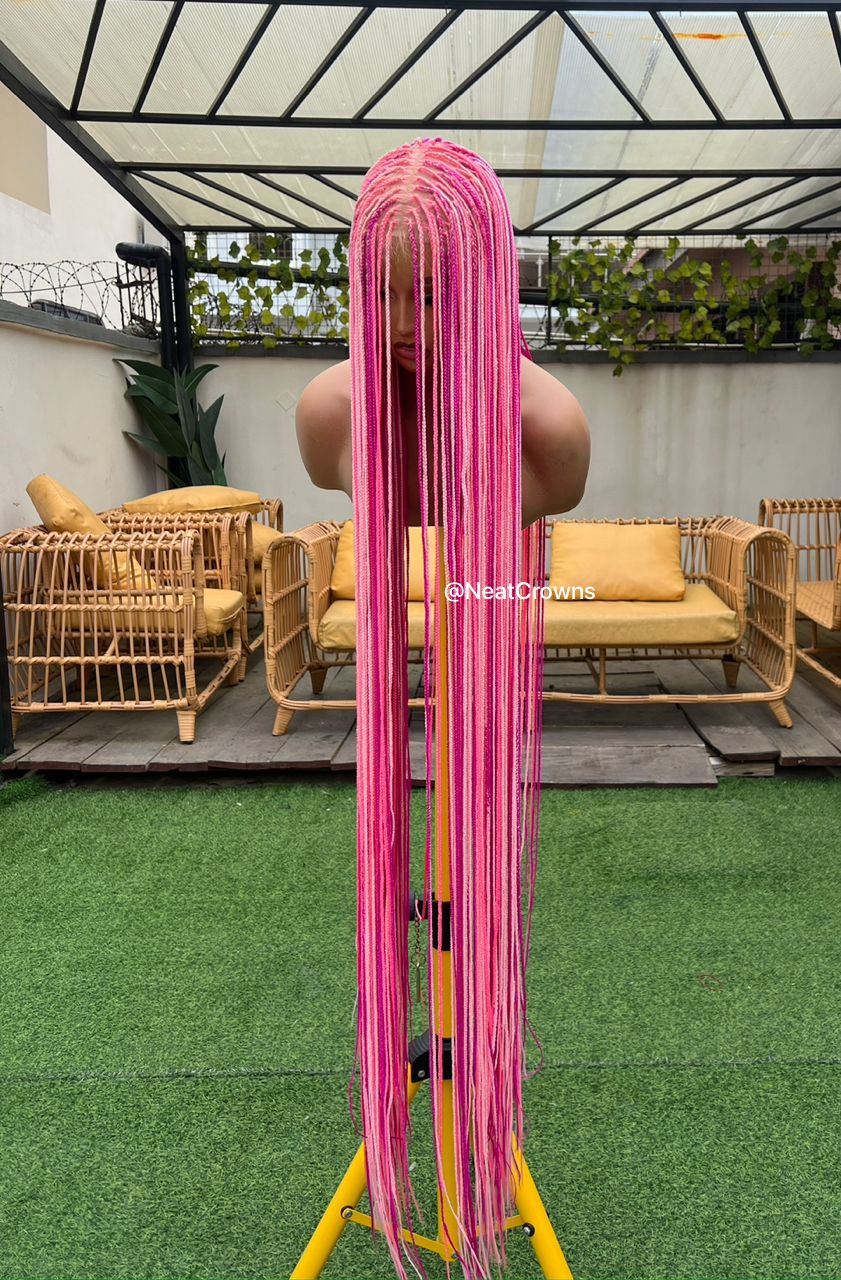 The PINKS Micro braids wig