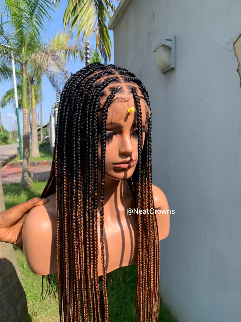 Ombre Knotless braids wig