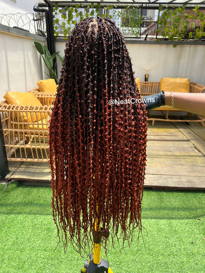 Small ombre Butterfly Knotless braids