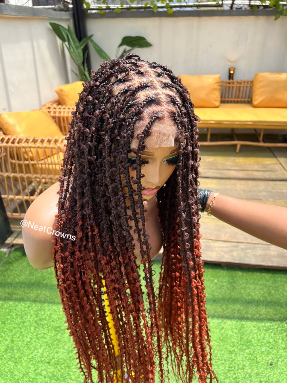 Small ombre Butterfly Knotless braids