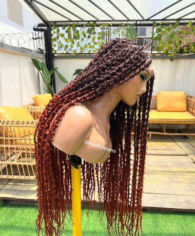 Small ombre Butterfly Knotless braids
