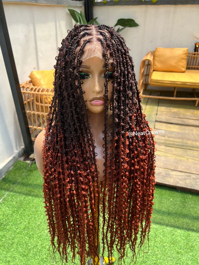 Small ombre Butterfly Knotless braids