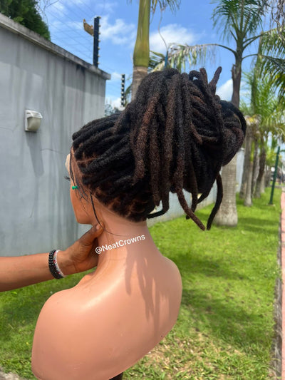 22” Hd full lace Jamaican Rasta human hair locs