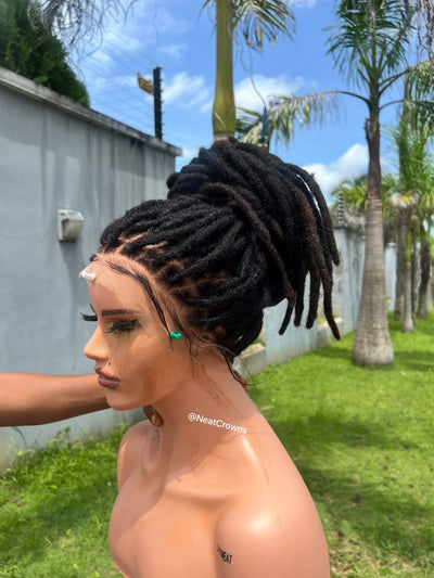 22” Hd full lace Jamaican Rasta human hair locs