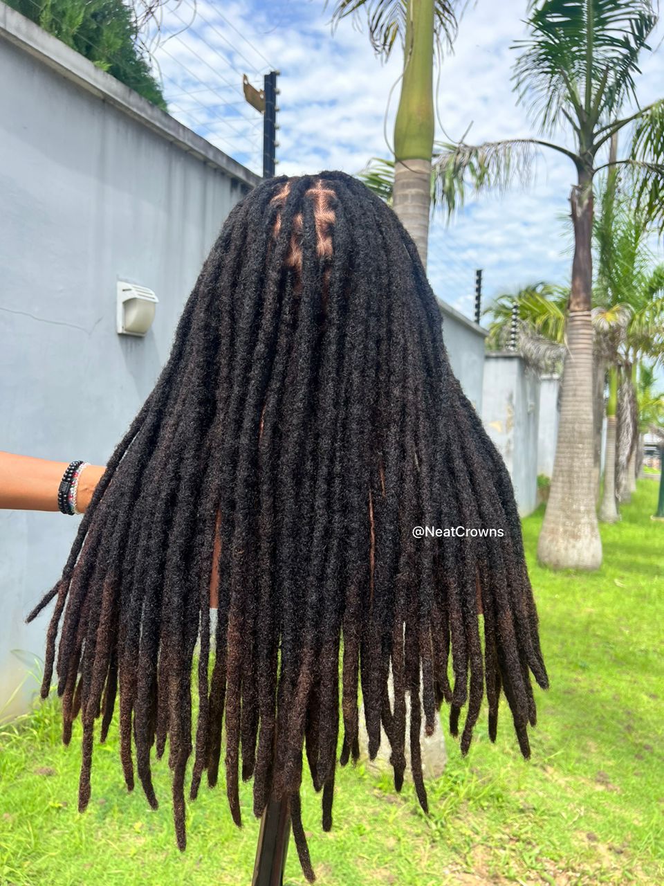 22” Hd full lace Jamaican Rasta human hair locs