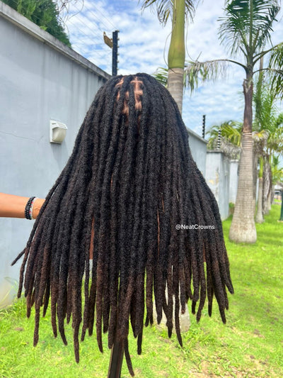 22” Hd full lace Jamaican Rasta human hair locs