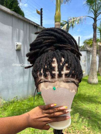 22” Hd full lace Jamaican Rasta human hair locs