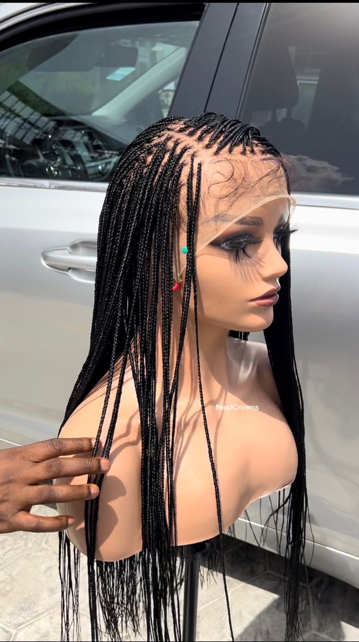 26” full lace ready to ship micro Knotless braids wig