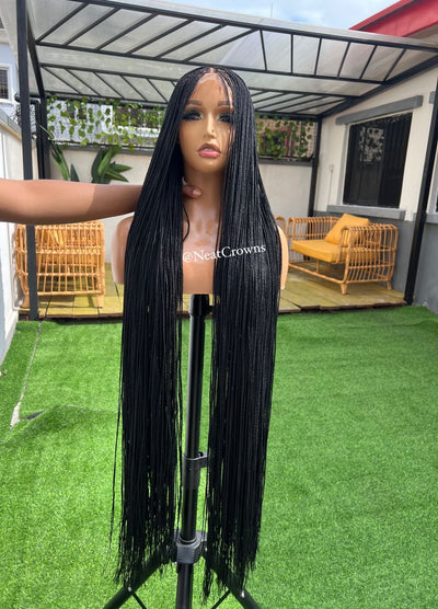 44 inches micro Knotless braids wig