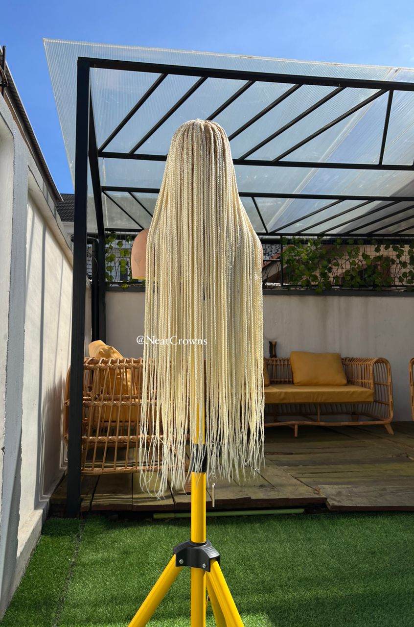 SALES 36” blonde Knotless braids wig