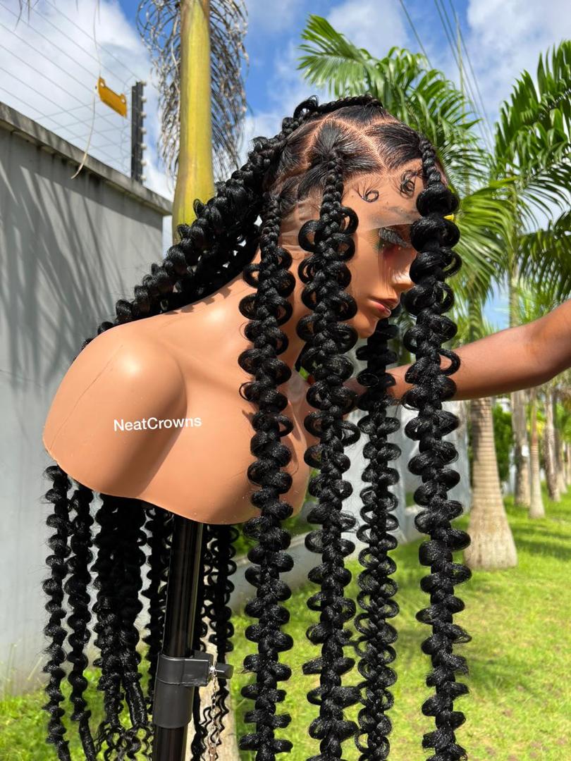34 inches butterfly braids wig