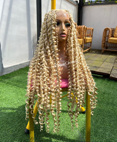 SALES 28” BLONDE Jumbo KNOTLESS BRAIDS WIG