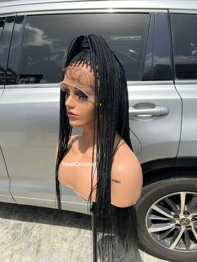 38 inches frontal micro braids wig