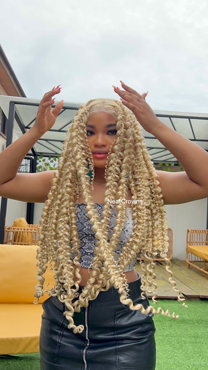 Blonde butterfly braids