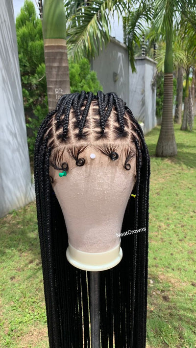 30 inches Frontal Knotless braids