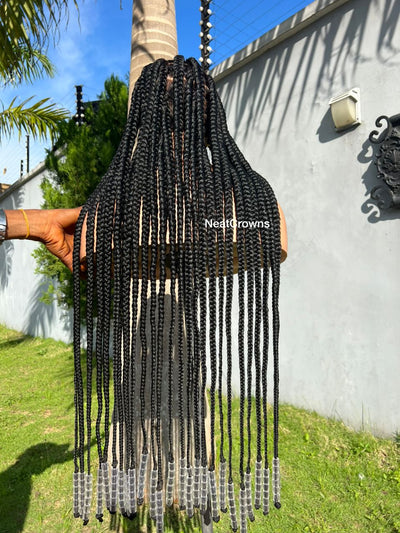 50” ready to ship jumbo Knotless braids wig