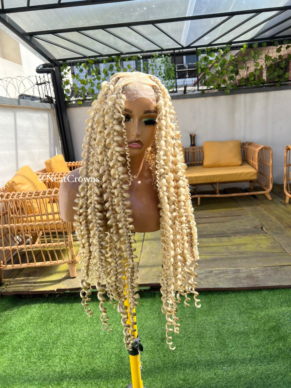 Blonde butterfly braids