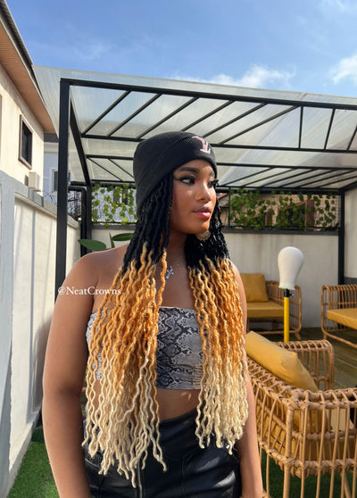 Ombre Locs Headband wig