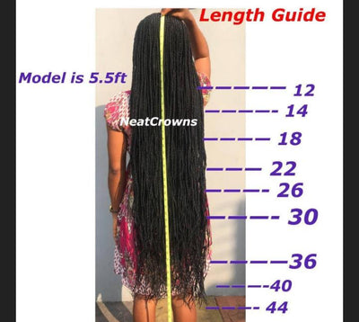 44 inches BONITA Locs Wig