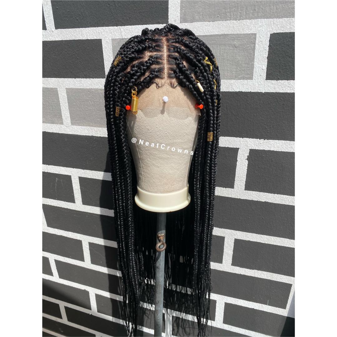 Knotless Braids with Decorations