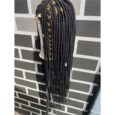 Knotless Braids with Decorations