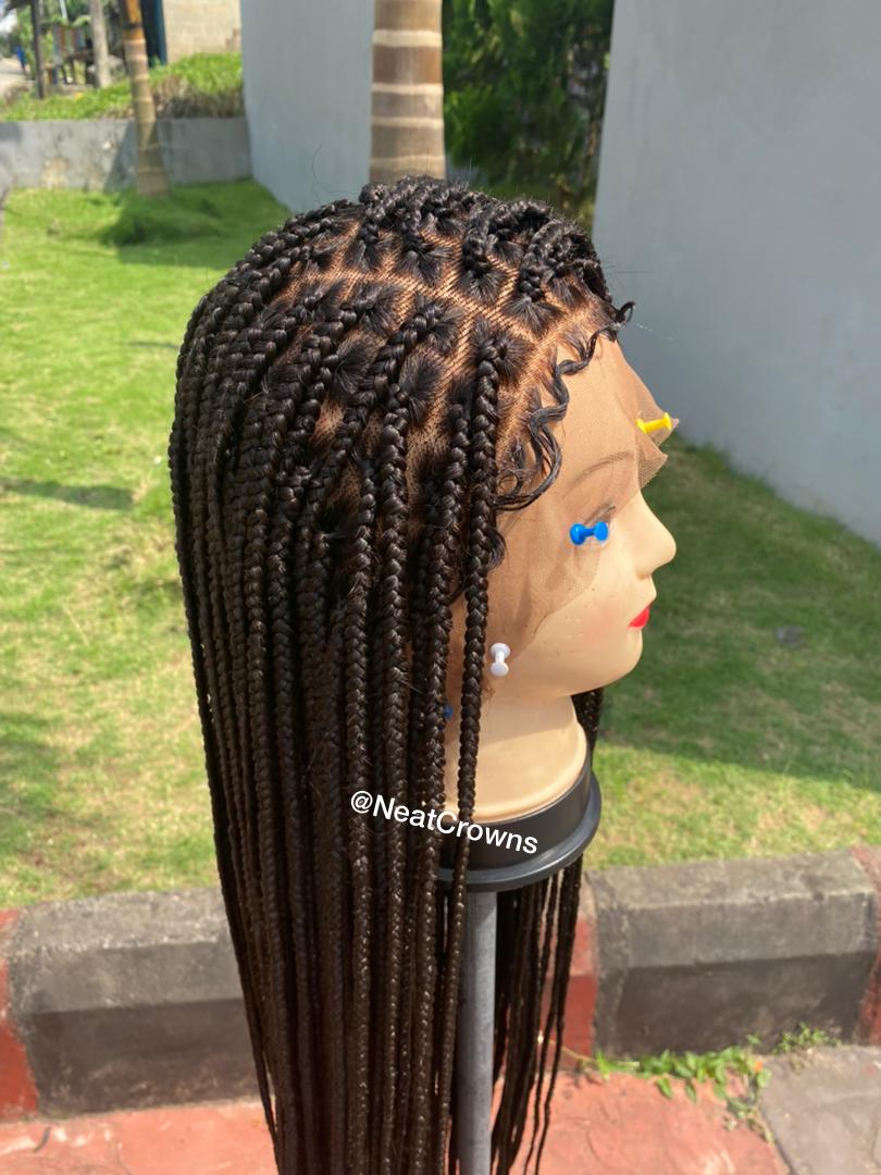 Medium Knotless Braids Wig