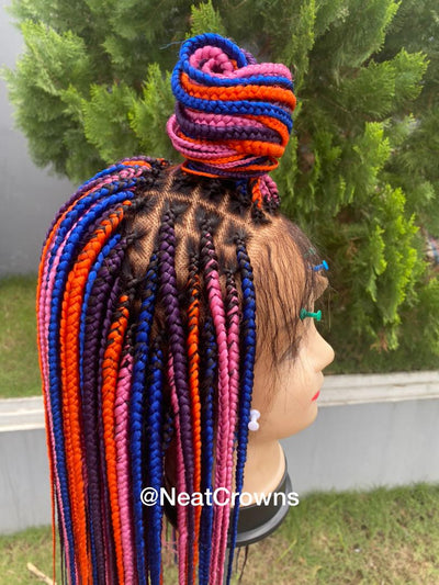 Medium Knotless Braids Wig