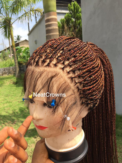 Micro Triangle Knotless Braids Wig