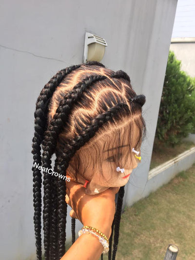 Zigzag Feed-in Cornrows