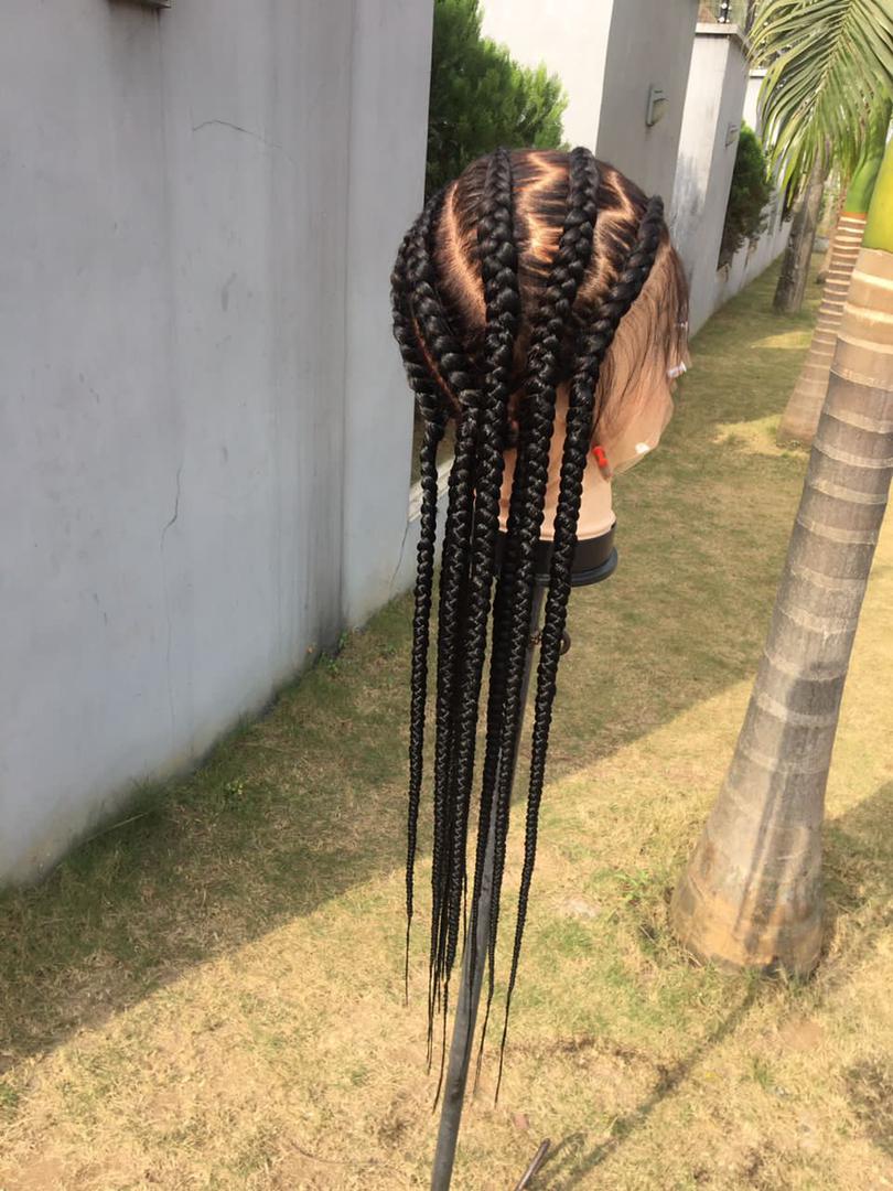 Zigzag Feed-in Cornrows