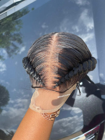 2 pigtail braids